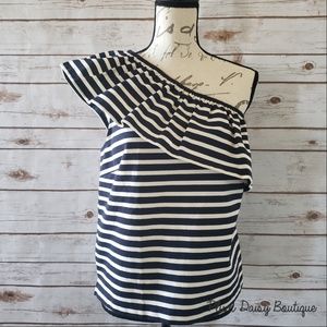 J Crew One Shoulder Top